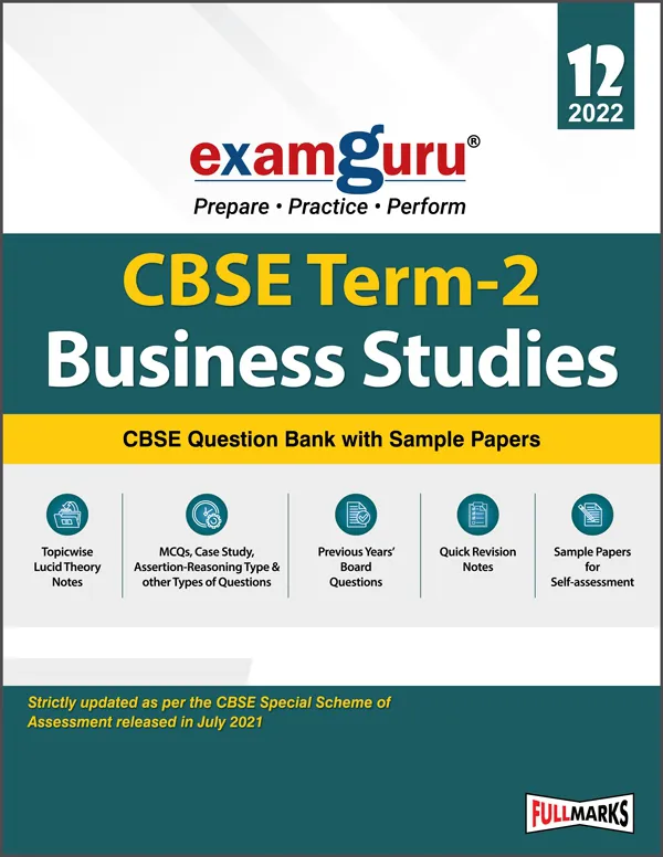 Examguru-Business Studies-12 Term-2 for 2022 Exam (Cover Theory and MCQs)