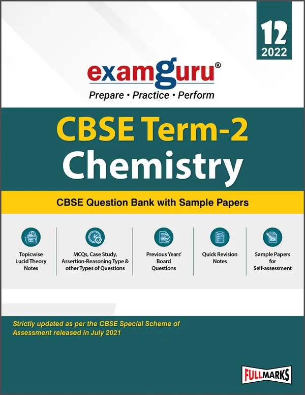 Examguru-Chemistry-12 Term-2 for 2022 Exam (Cover Theory and MCQs)