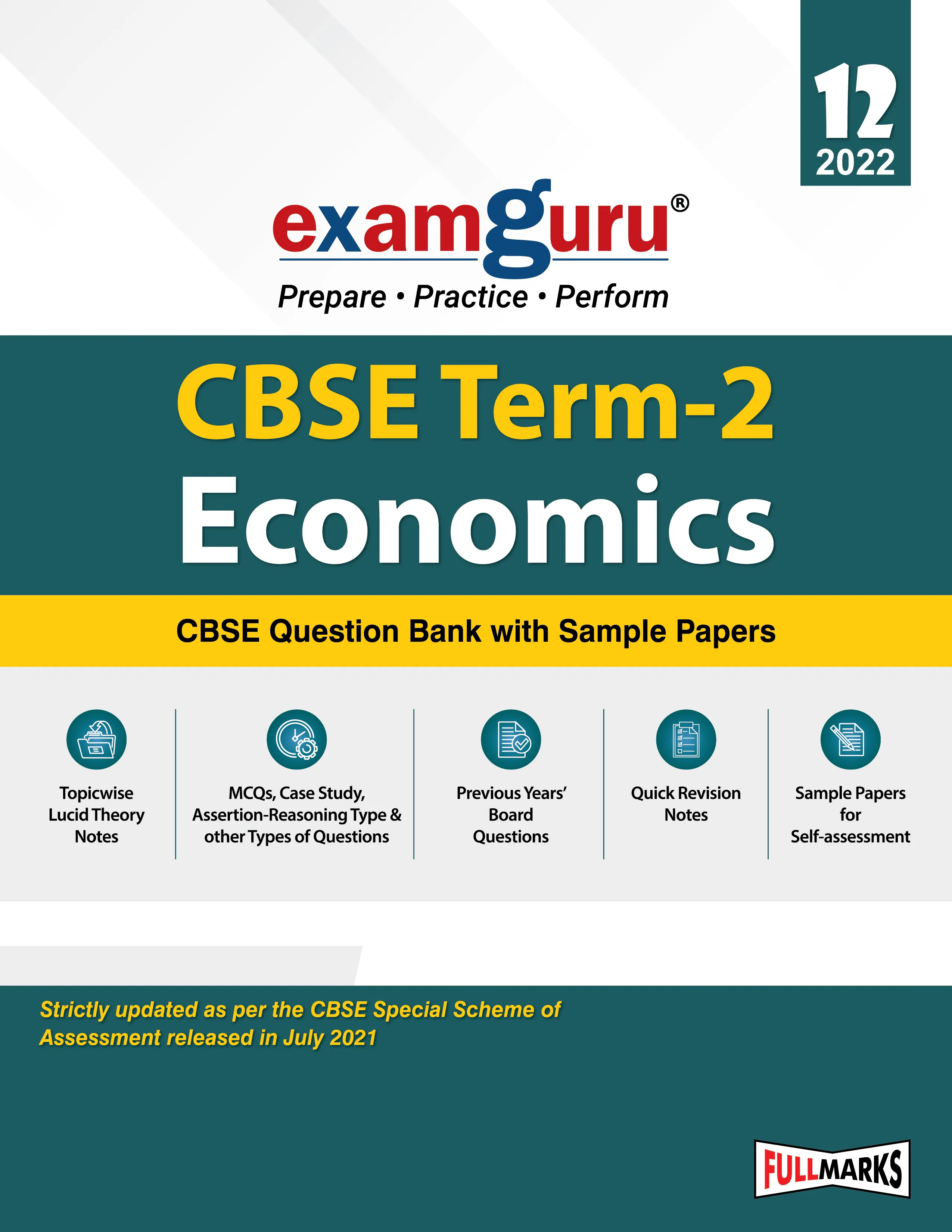 Examguru-Economics-12 Term-2 for 2022 Exam (Cover Theory and MCQs)
